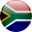 Flag representing South African Rand
